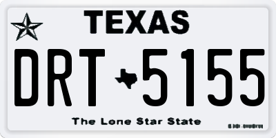 TX license plate DRT5155