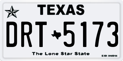 TX license plate DRT5173