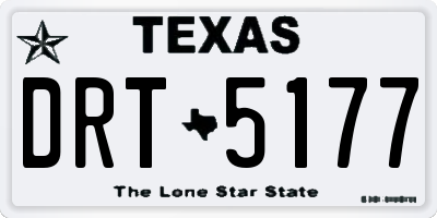 TX license plate DRT5177