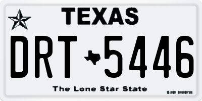 TX license plate DRT5446