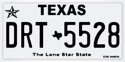 TX license plate DRT5528