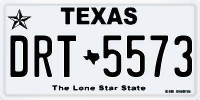 TX license plate DRT5573
