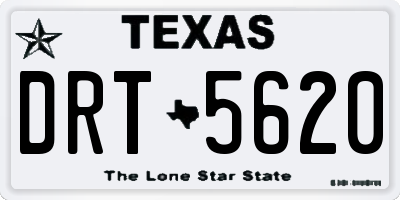 TX license plate DRT5620