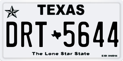 TX license plate DRT5644