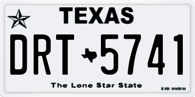 TX license plate DRT5741