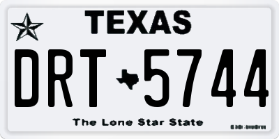 TX license plate DRT5744