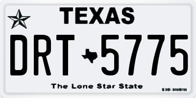 TX license plate DRT5775