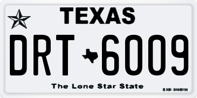 TX license plate DRT6009
