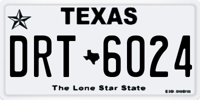 TX license plate DRT6024