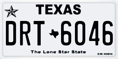 TX license plate DRT6046