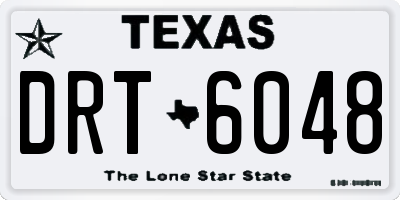 TX license plate DRT6048