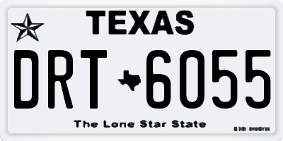 TX license plate DRT6055