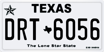 TX license plate DRT6056