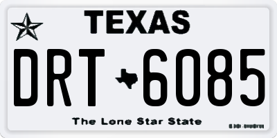 TX license plate DRT6085