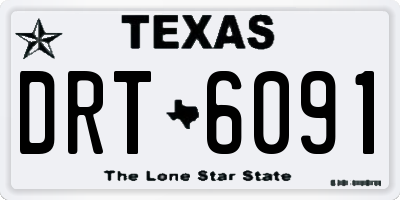 TX license plate DRT6091