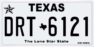 TX license plate DRT6121