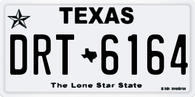 TX license plate DRT6164