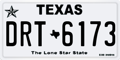 TX license plate DRT6173