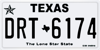 TX license plate DRT6174