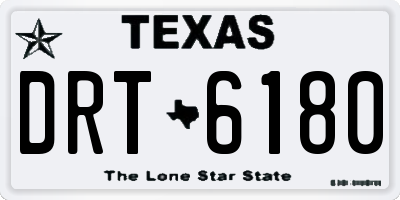 TX license plate DRT6180