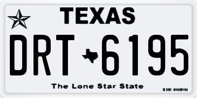 TX license plate DRT6195
