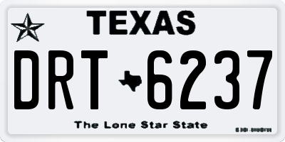 TX license plate DRT6237