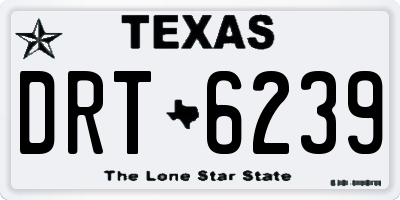 TX license plate DRT6239