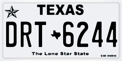 TX license plate DRT6244