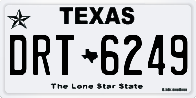 TX license plate DRT6249