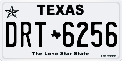 TX license plate DRT6256