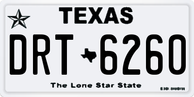 TX license plate DRT6260