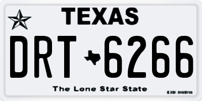 TX license plate DRT6266