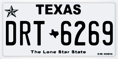 TX license plate DRT6269