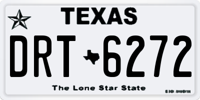 TX license plate DRT6272