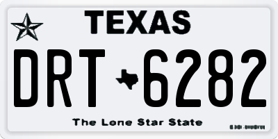 TX license plate DRT6282