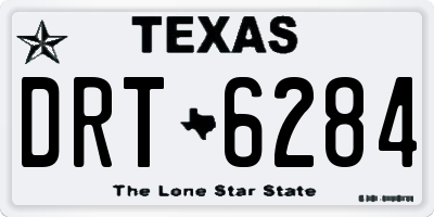 TX license plate DRT6284