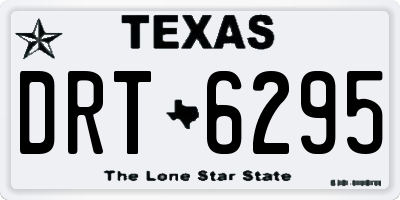 TX license plate DRT6295