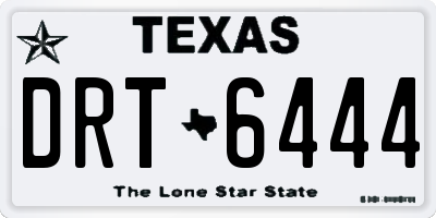 TX license plate DRT6444