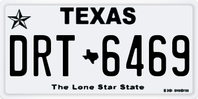 TX license plate DRT6469
