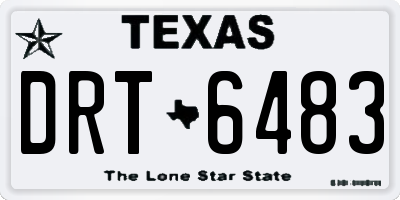 TX license plate DRT6483
