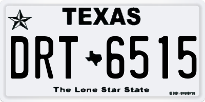 TX license plate DRT6515