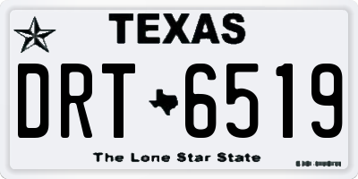 TX license plate DRT6519