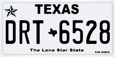 TX license plate DRT6528