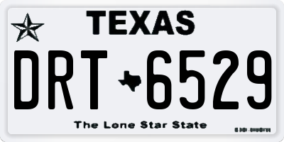 TX license plate DRT6529