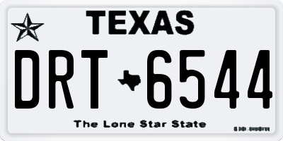 TX license plate DRT6544