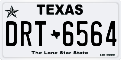 TX license plate DRT6564