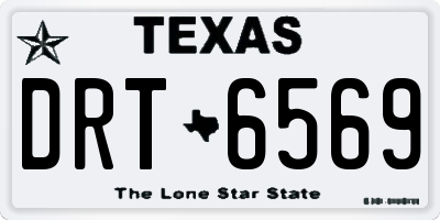 TX license plate DRT6569