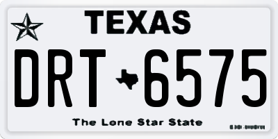 TX license plate DRT6575