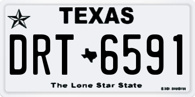 TX license plate DRT6591