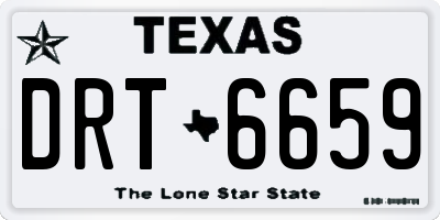 TX license plate DRT6659